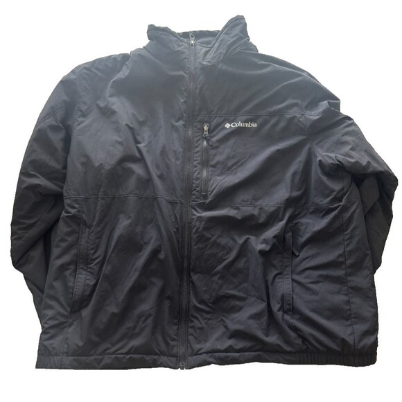 Columbia Northern Utilizer Insulated Jacket Men XXL Fleece 1/4 Zip Black Outdoor - Picture 1 of 9